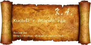 Kuchár Atanázia névjegykártya